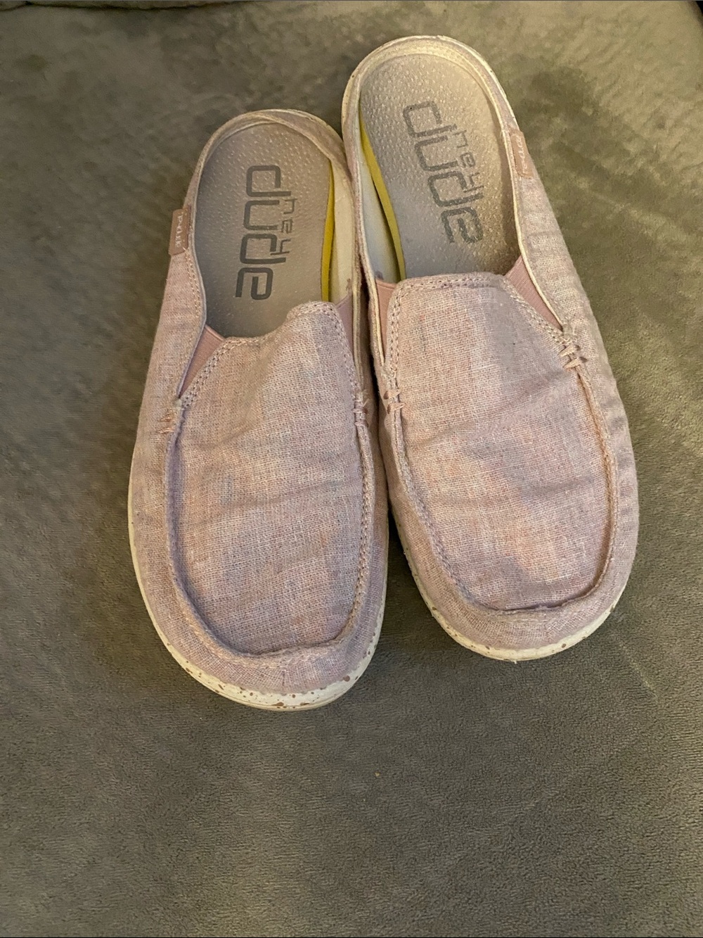 Hey Dude Women’s Slip-On Loafers in Dusty Pink